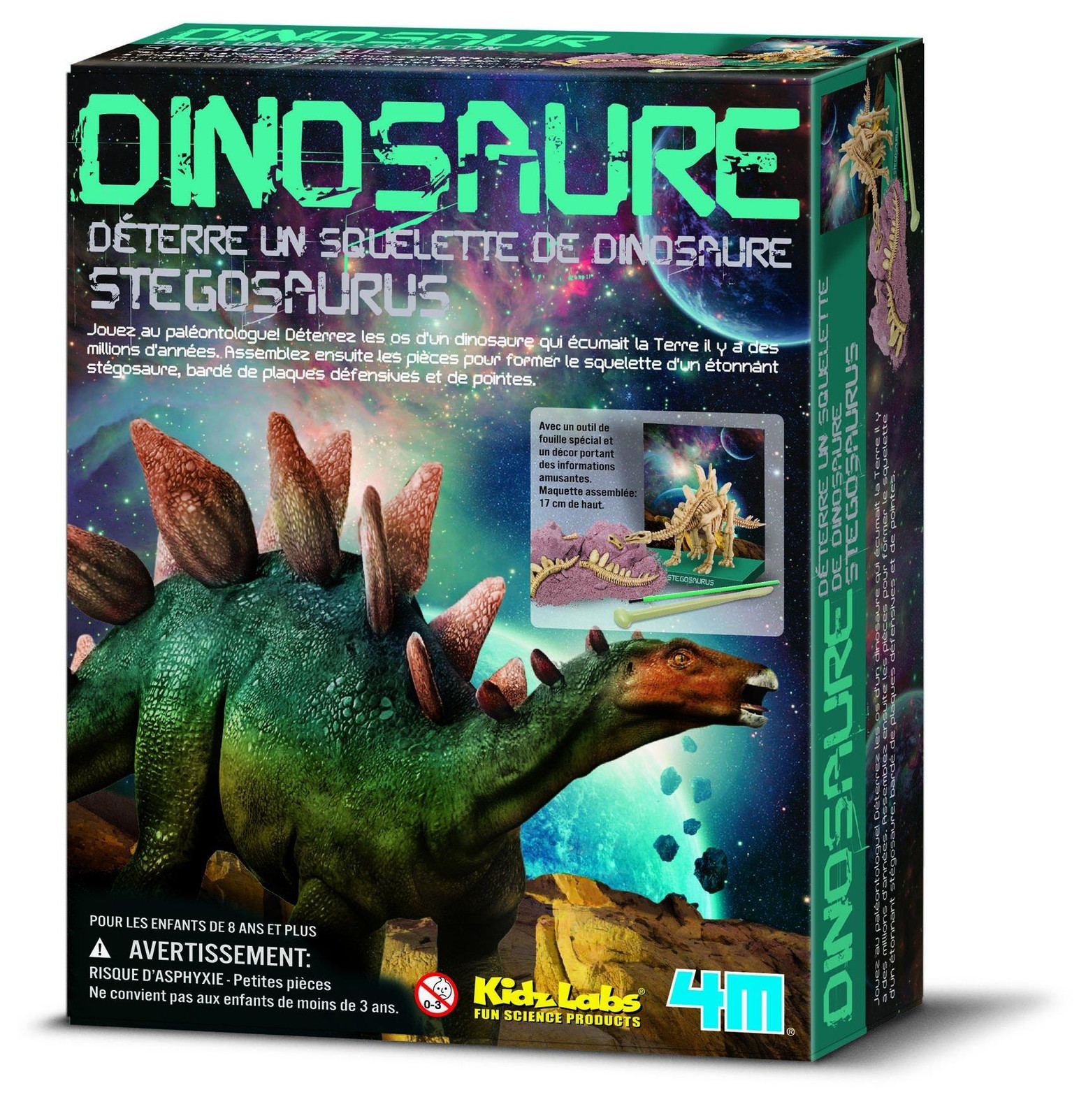 4M KidzLabs Dinosaurus-opgraving set Stegosaurus - Educatief speelgoed