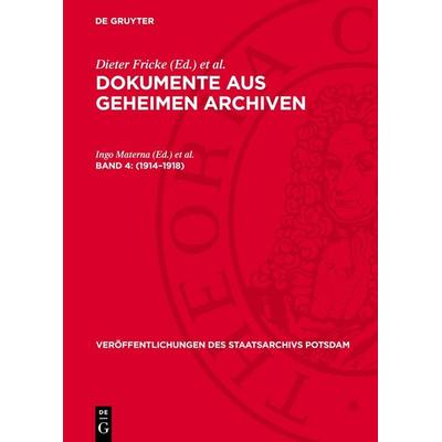 1914–1918, Gebundene Ausgabe von , De Gruyter, 978-3-11-272060-8