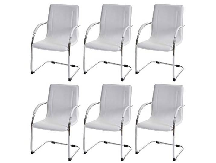 Mendler 6er-Set Esszimmerstuhl Samara, Stahl - weiß
