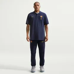 NIKE FC Barcelona Sportswear City Edition Matchup Piqué Poloshirt Herren 401 - blackened blue/mineral yellow XL