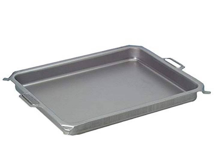 BSR-Grillen Edelstahl-Pfanne für 4-flammigen Gasgrill Grillpfanne Wanne ca. 75 x 45 cm 6 cm tief massive Ausführung ideal zum grillen und braten