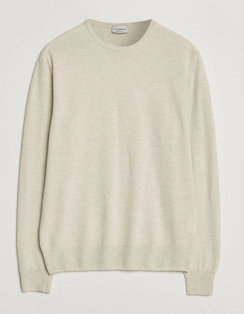 Morgano Wool/Cashmere Crewneck Beige