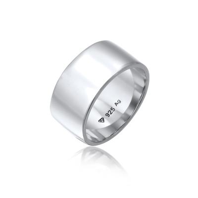 Silberring ELLI "Ring Stacking Bandring Basic Trend 925 Silber" Gr. 58, silber, Fingerringe, Damen, 58, Silber 925 (Sterlingsilber), Silberring