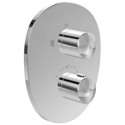 Villeroy und Boch Antao Fertigmontageset TVS11100100061 Unterputz-Thermostat mit Einwege-Mengenregulierung, chrom