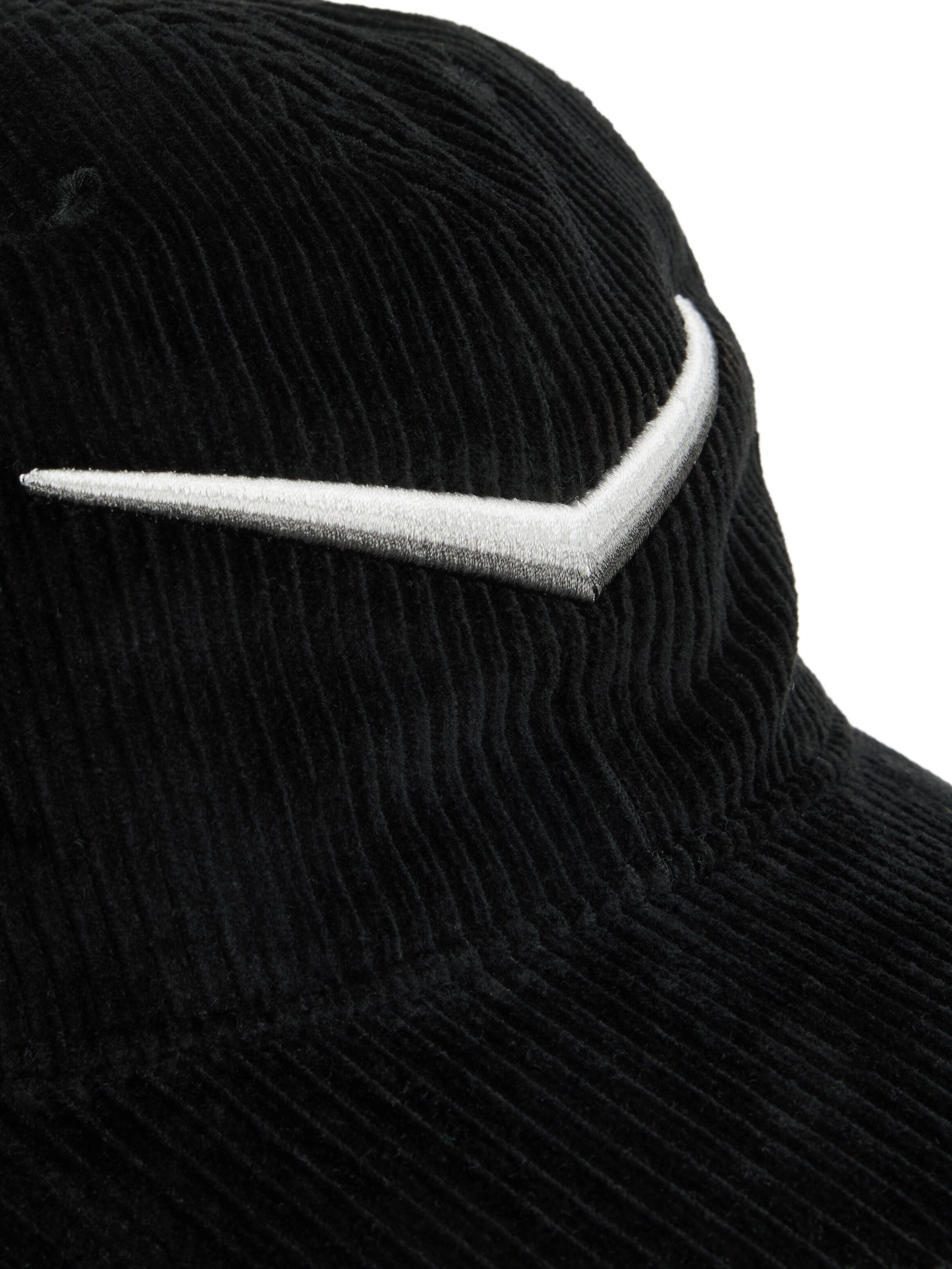 Baseball Cap TOMMY HILFIGER "TH x Cadillac Formula 1 Team CHEVRON", schwarz, Cord, Baumwolle, unifarben, Caps Baseball Cap, aus Baumwoll-Cord, unisex schwarz Einheitsgröße