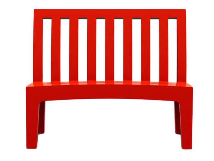 SERRALUNGA banc ROMEO (Rouge laqué - LLDPE)