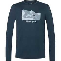 Super Natural, Herren, Funktionsshirt, Empty Slopes (L), Blau