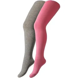 2er Pack camano Soft Originals Baumwolle Strumpfhosen Kinder 4170 - orchid smoke 134/146