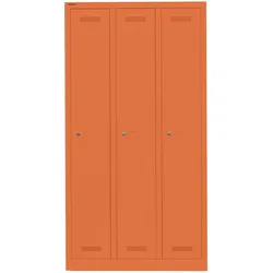 Garderobenschrank MonoblocTM | 3 Abteile - 603 orange