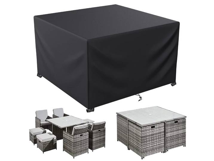 Abdeckhaube Gartenmöbel Wasserdicht 600D Oxford 125x125x74cm