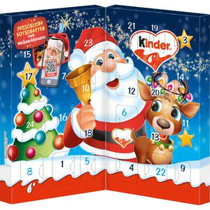 Kinder Adventskalender Mix Tischkalender, befüllt mit gefüllten Schokoladen-Talern, 113g