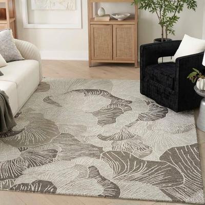 Nourison / Ds "Amelie Rectangle Rug Gray 5'3"" x 7'3"", 5'3"" x 7'3"", Gray"