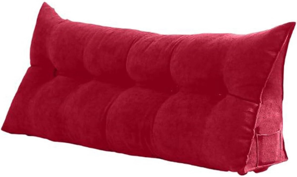 Grijs ergonomisch leeskussen voor volwassenen met rugsteun