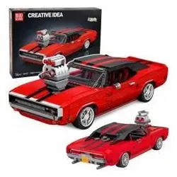 Lean Toys Klocki Konstrukcyjne Samochód Sportowy Charger Czerwony 1869 el.