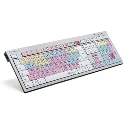 Logickeyboard Avid Pro Tools (Deutschland, Kabelgebunden), Tastatur, Schwarz, Silber
