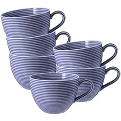 Seltmann, Tasse, Beat Color Glaze Milchkaffeetassen (350 ml, 6x)
