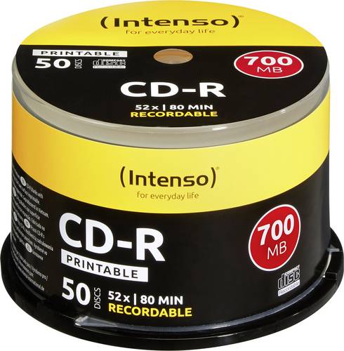 INTENSO CD-R Spindel (bedruckbar), 50 Stück