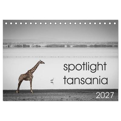 spotlight tansania (Tischkalender 2027 DIN A5 quer), CALVENDO Monatskalender