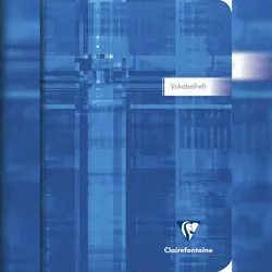 Clairefontaine 10x Vokabelheft DIN A5, 32 Blatt 90g, liniert mit 1 Mittelstrich - 36879C