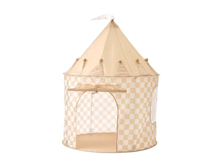 Kid s Concept Kid 's Concept tent ruitjes Geel'