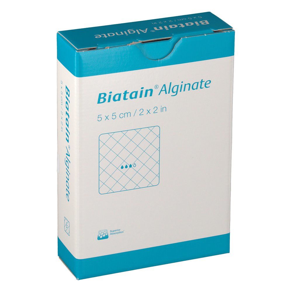 Biatain Alginate Kompressen 5x5 cm 10 St Verband