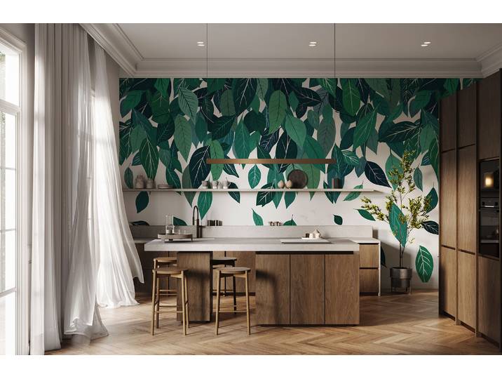 Papier peint Chaos de feuilles 350 x 250 x 0cm