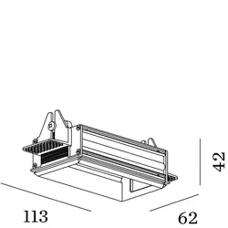 Wever & Ducré Zubehör für STRANGE PETIT 2.0 - Einputzrahmen Aluminium WEV-90017205