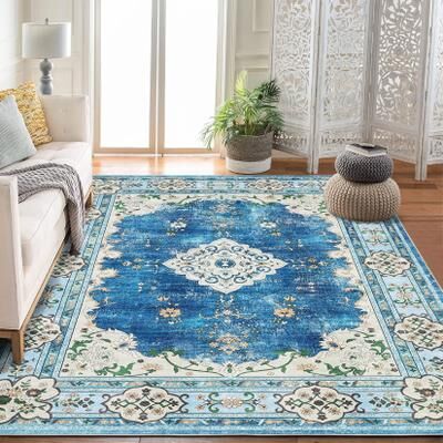 Garvee Origintal Boho Distressed Vintage Oriental Area Rugs
