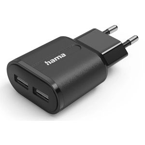 Hama USB-Ladegerät 201971, 12 Watt, 2x USB-A, 2 Ports