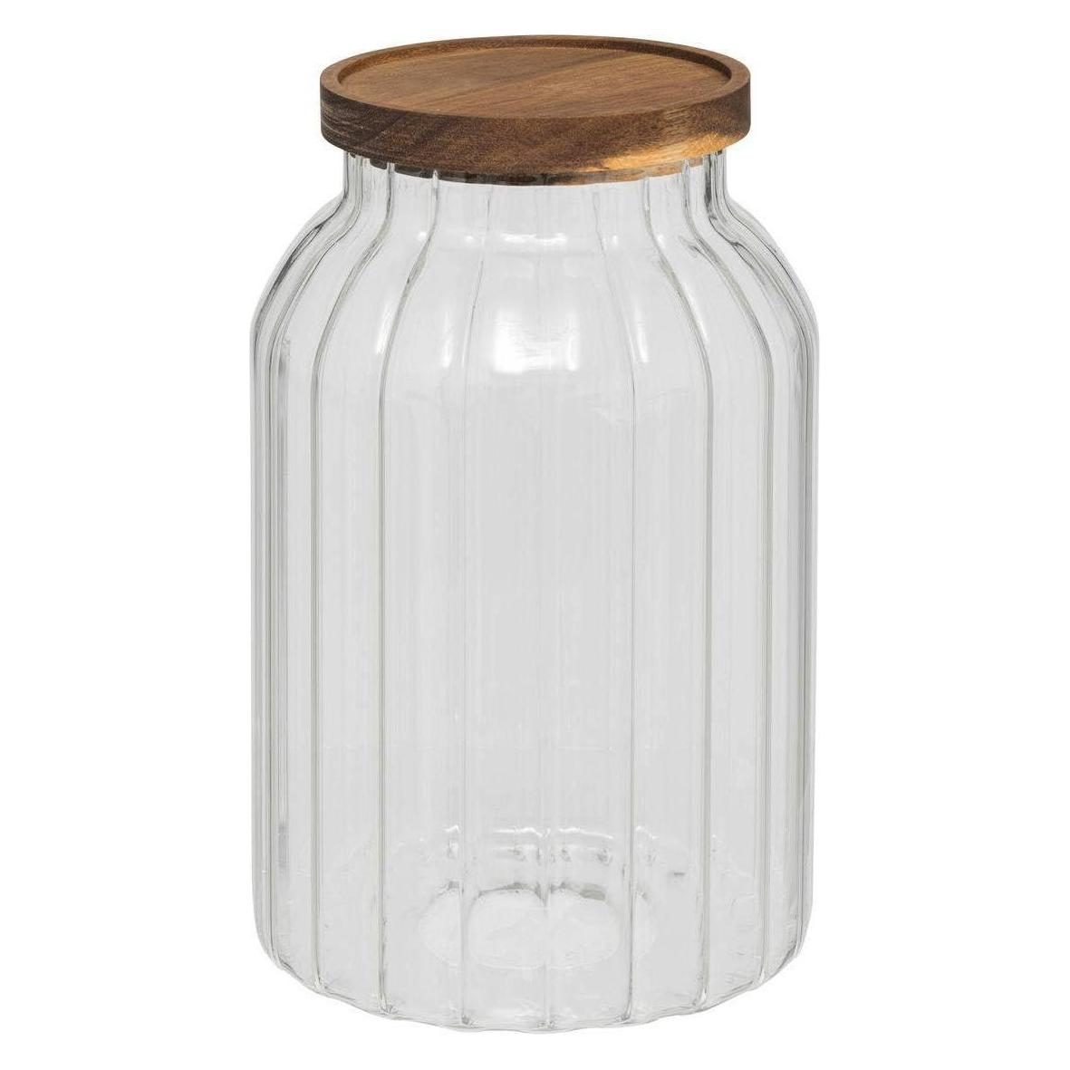 Five 5five Szklany słoik z drewnianą pokrywką HARMONY, 3 l (1 Stk., 3 l) (49862073)