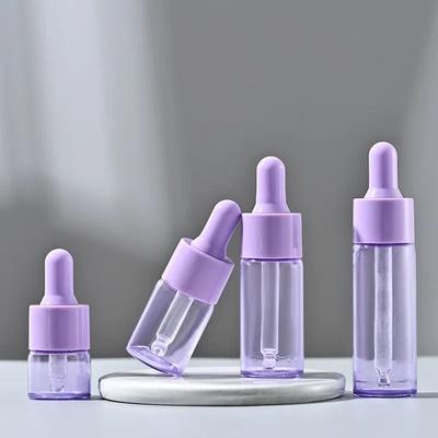 Uplifted Finds 10 Piece Cosmetic Glass Dropper Bottle Set purple 5 Ml