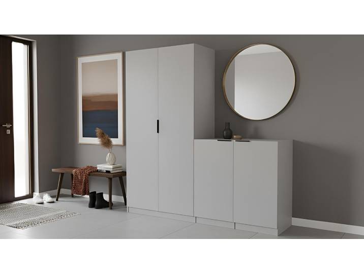 Schrank und Kommode in Einem - Schrank nach Maß von Pickawood Premium Dekore Weiß­grau