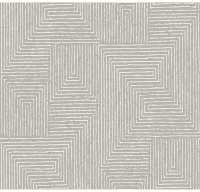 A-Street Prints Mortenson Dove Geometric Wallpaper