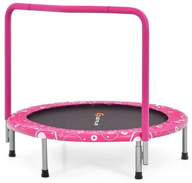 36'' Mini Trampoline Foldable Rebounder Trampoline w/Foamed Handle