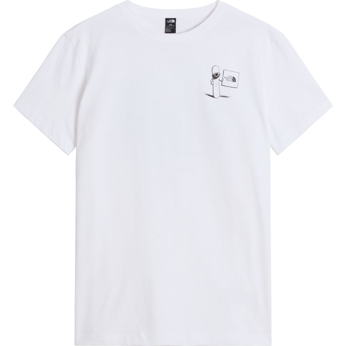 The North Face U Opposites Attract RLX Softshell Tee-graphic tnf white (FN4) S NF0A8JANFN4-S