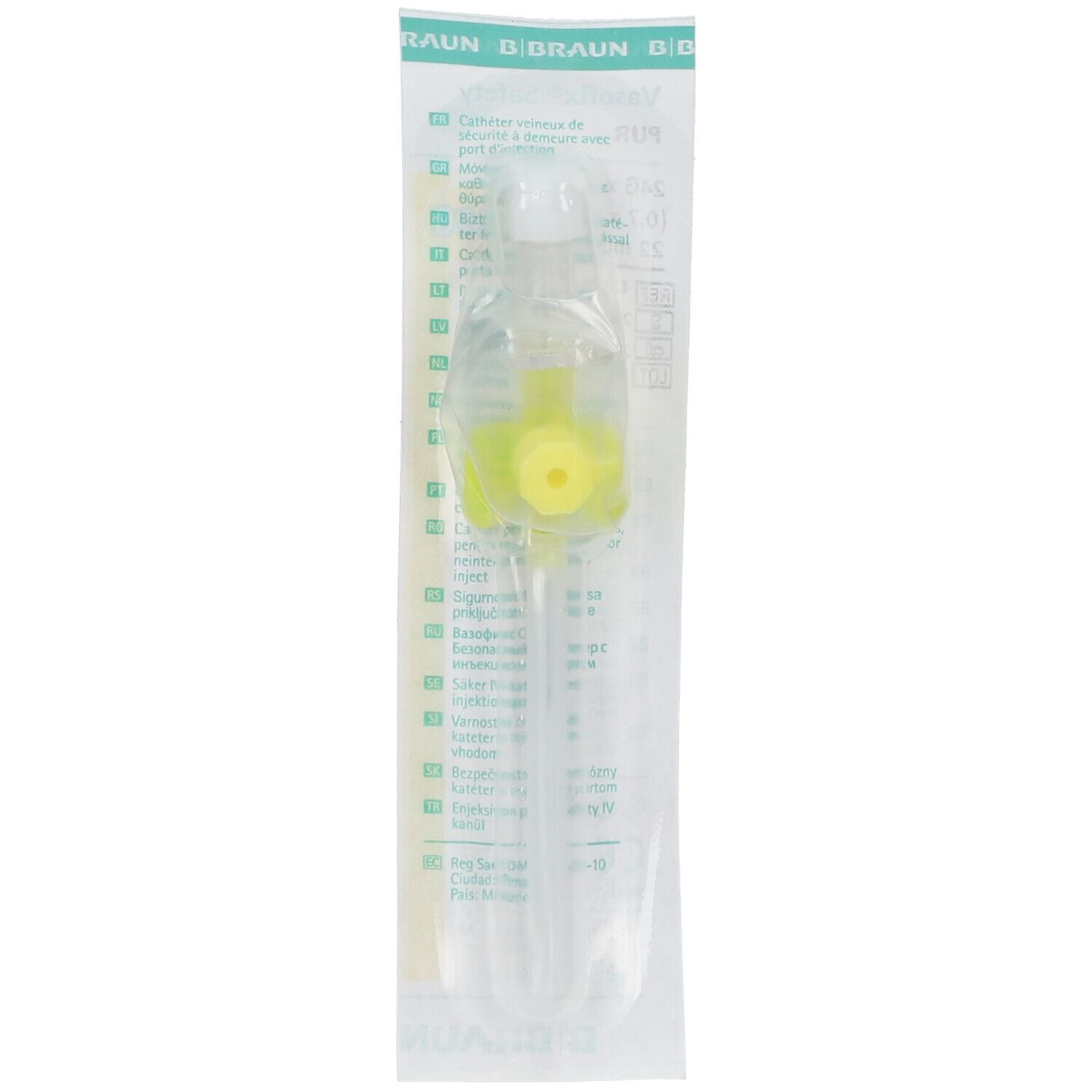 Vasofix Safety Kanüle 24 G 0,7x19 mm PUR gelb 1 St