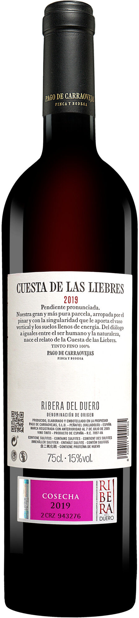 Pago de Carraovejas »Cuesta de las Liebres« Reserva 2019 15% Vol. Rotwein Trocken aus Spanien