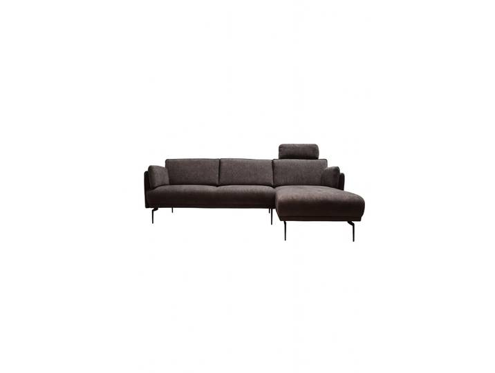 Ecksofa Aurea Stoff braun B 252 T 156 cm