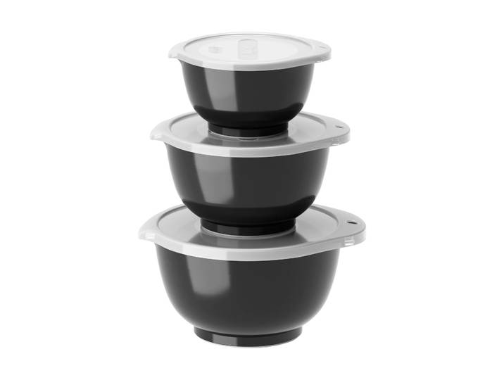 Rosti Ensemble de mini-bols Margrethe, lot de 3 Noir