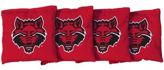 Skip's Garage Arkansas State University Red Wolves Red Cornhole Bags