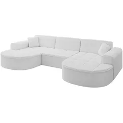 WOHNLANDSCHAFT TARO-U1 - 303x171x79,5 cm Weiß