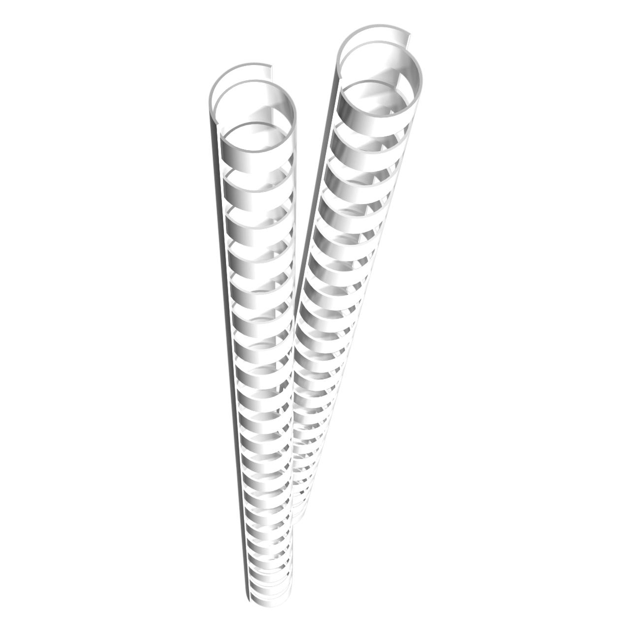 Genie 12381 Plastikbinderücken (DIN A4 Format geeignet für alle Bindegeräte 12 mm) 25 Stück weiÃÂ (12381)