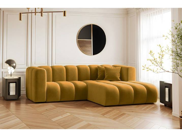 Kaiser Möbel Ecksofa L-form Sofa Grand Modular Stoff Haga und Salvador, Große Auswahl an Farben, moderner Stil, modular