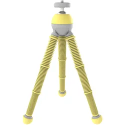 Joby Podzilla Medium Kit Yellow (Kunststoff), Stativ, Gelb, Grau