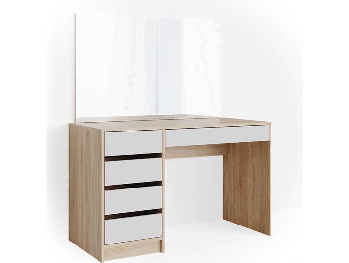 Coiffeuse Vicco Sherry Blanc/Sonoma 120cm avec miroir\, Model 36879