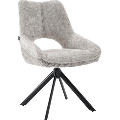 Drehstuhl HOME AFFAIRE "Canto", beige (beige, schwarz, beige), B:57cm T:50cm, Metall, Polyester, Stühle, Drehstuhl, tolle Optik