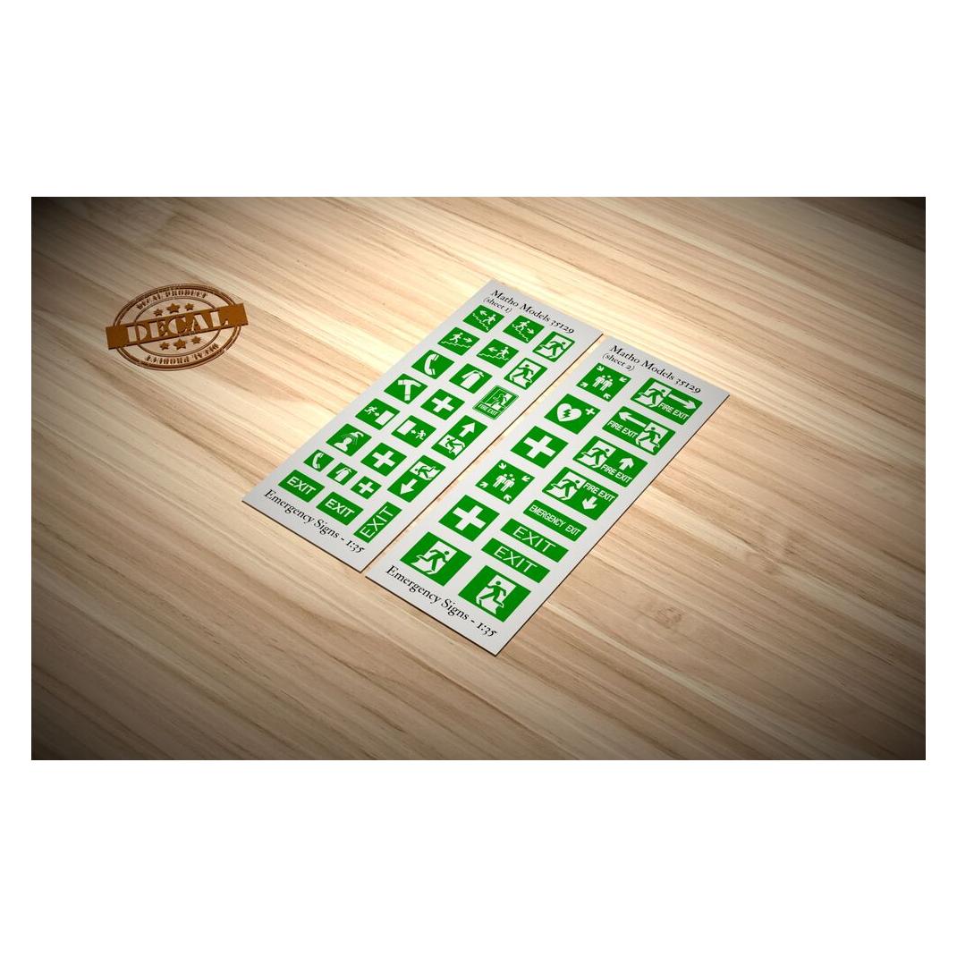 Matho Models Emergency Signs (35129)