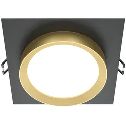 Aufbauleuchte Hoop Schwarz/Goldfarben max.15 Watt