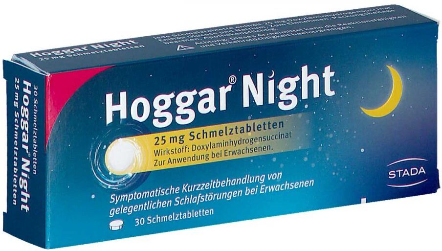 Hoggar Night 25 mg Schmelztabletten 30stk