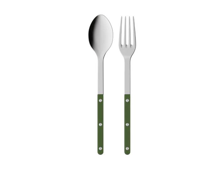 SABRE Paris Couverts de service Bistrot Solid, 2 pièces Green